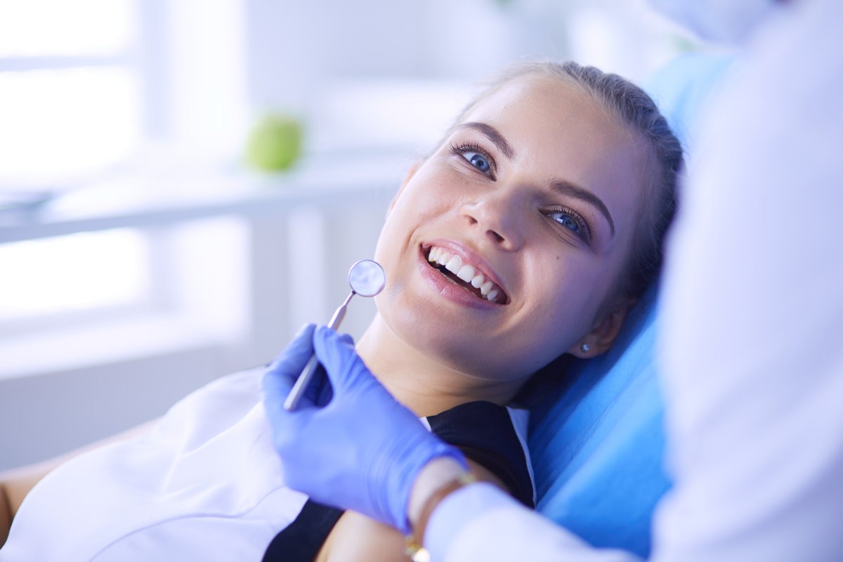 Woman with beautiful smile